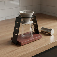 Pour Over Coffee Station Dripper Stand Carbon Steel Dripping Station Pour Over Coffee Maker Stand Filter Holder