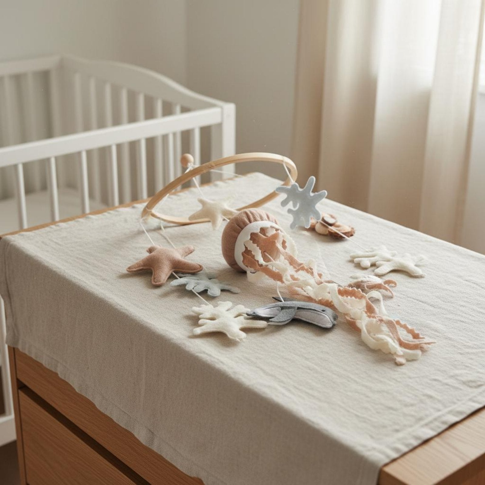 Creature Crib Mobile Hand-Eye Coordination Hanging Creature Toy Nordic Design