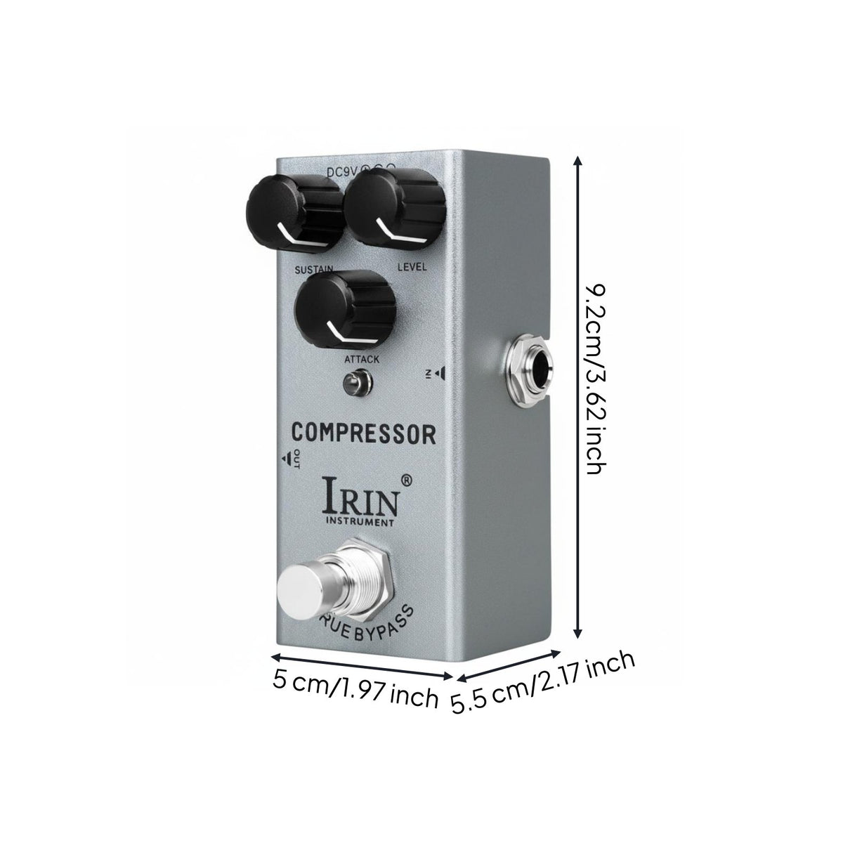 Guitar Compressor Pedal Sustain Control Compressor Pedal True for Studio