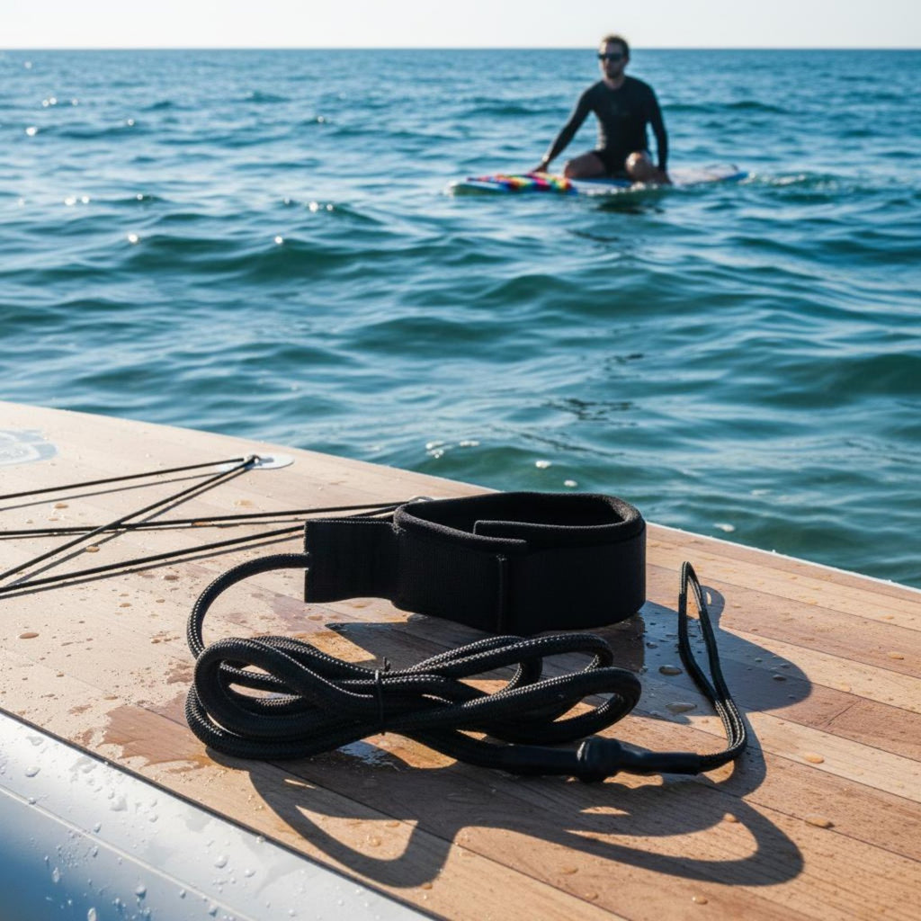 Stand up Paddle Board Leg Rope Stretchable Coiled Board Cord Lightweight