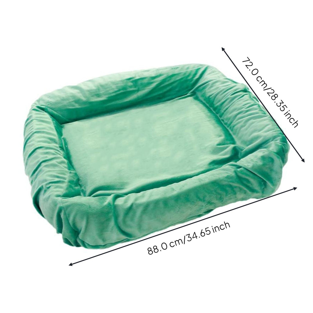 Washable fitted dog bed cover