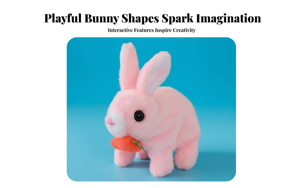 Wiggles Ears Electric Rabbit Toy With Sounds and Movements Walking Bunny Stuffed Toy Battery Operated for Girls, Toddlers