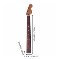 ST6X Electric Guitar Neck Long-Lasting Build Hardwood Guitar Neck Polished