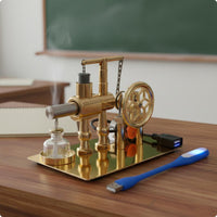 Stirling Engine Model Educational Engine Generator Model Metal Body for Students