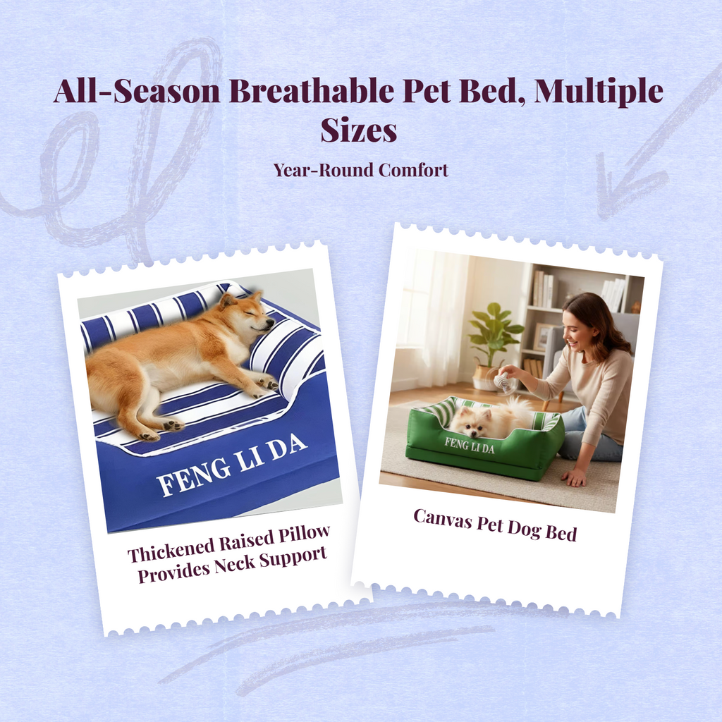 Washable non-slip pet bed