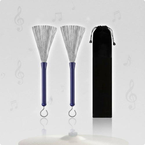 Wire Drum Brush Stainless Steel Jazz Drum Brush Lightweight for Performance
