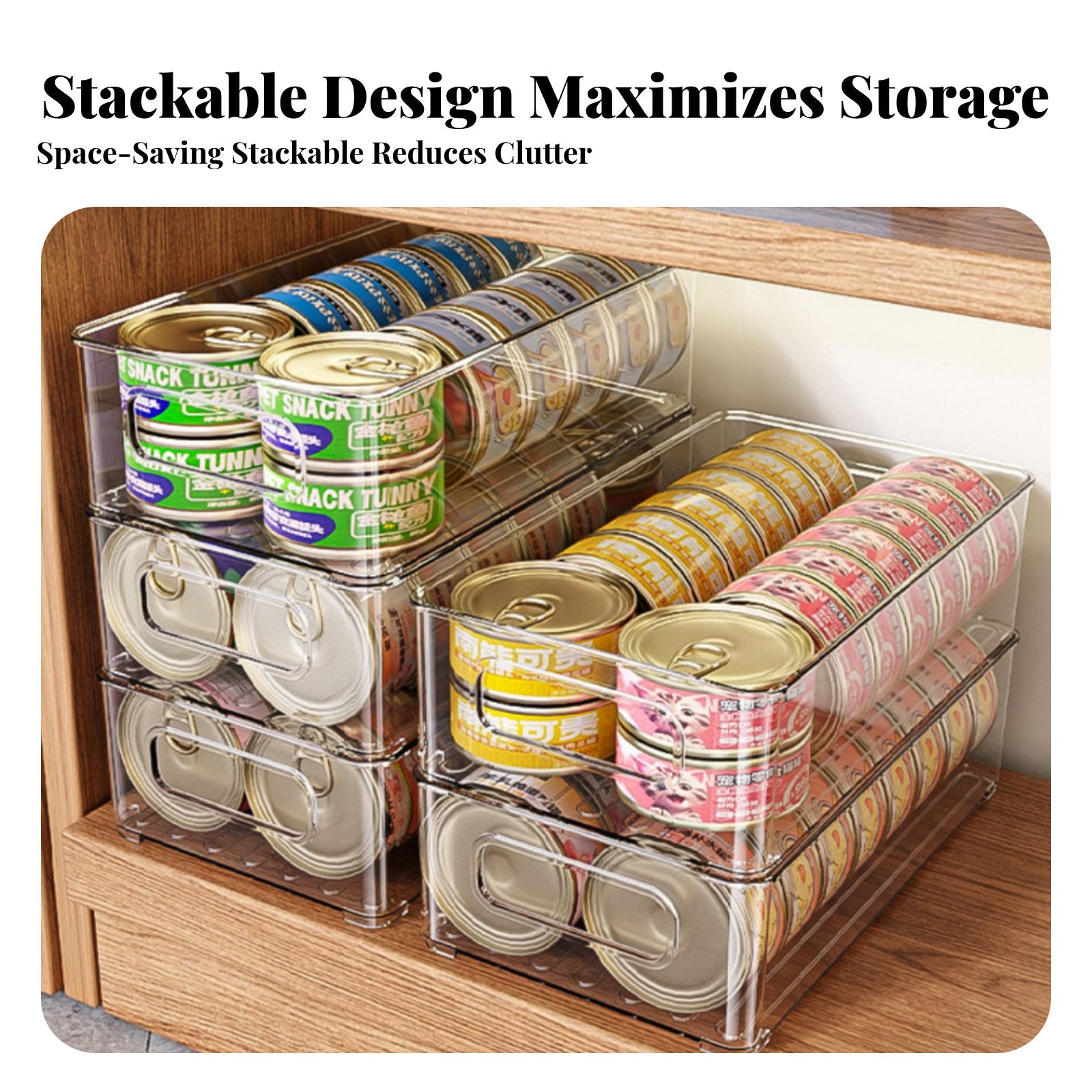 Stackable front-accessibleingFront container adaptable front-accessibleingFront Stackable container for feline Owners