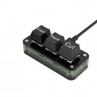 3-Key Macro Keypad Hot-Swappable One-Handed Command Keyboard Plug-and-Play