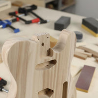Classic Design Guitar Body Paintable Instrument Parts Wooden for Repair