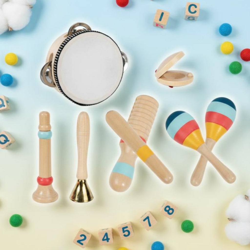 Musical Instrument Set Educational Infant Drum Toy Educational Kids Instrument Set for Early Learning