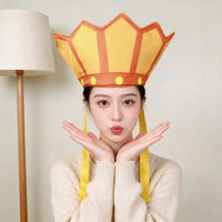 Tang Sanzang Hat Cartoon Design Chinese Monk Crown for Parties, Kids, Cosplayers