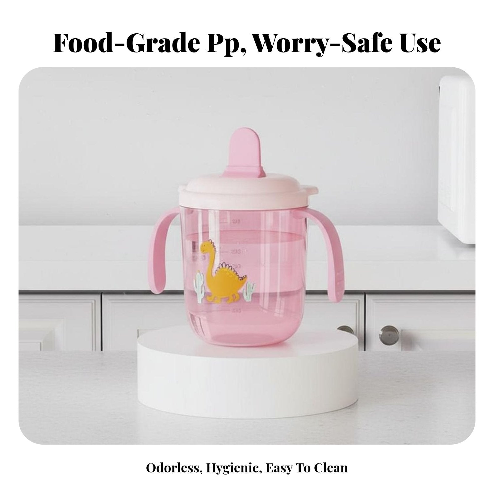 Comfortable Grip Baby Duckbill Cup Safe Infant Water Cup with Scale Easy to Clean for Infants, Toddlers, Mealtime, Nursery, Daycare
