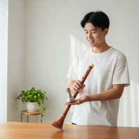 Cork-Topped Suona Mute Silver-Gray Music Tool Rounded Base