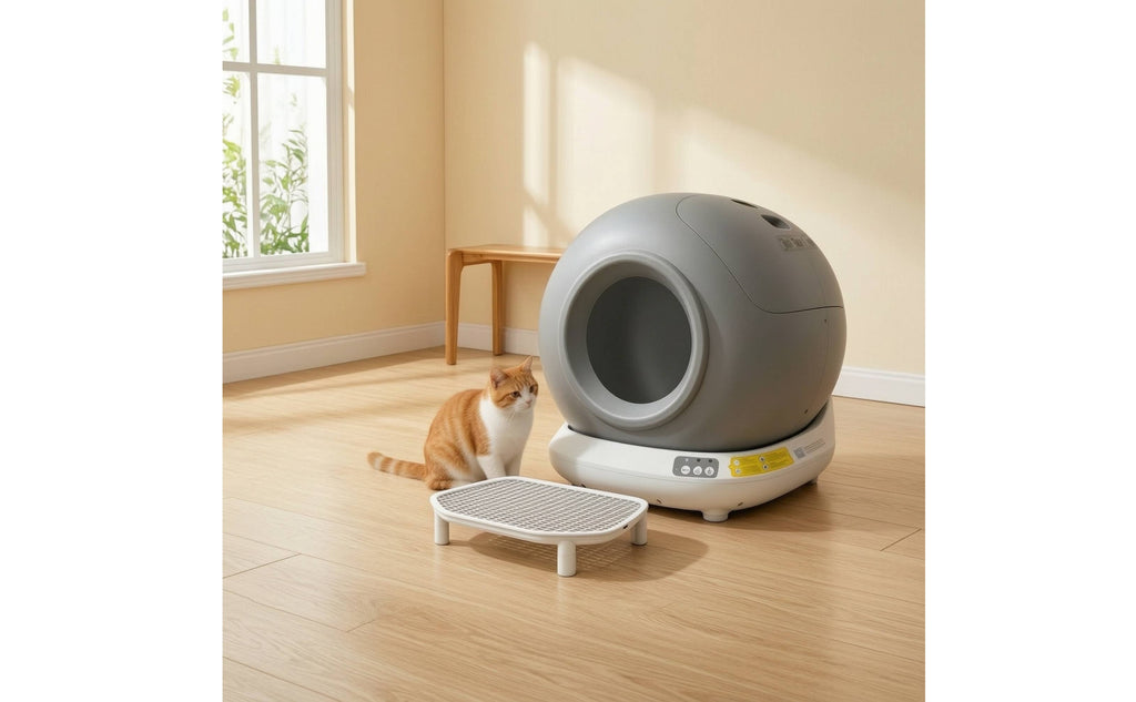 Electric Smart Litter Box with App Control Large Capacity Automatic Cat Litter Box Easy to Maintain Pet Supply Safe for Home, Apartment
