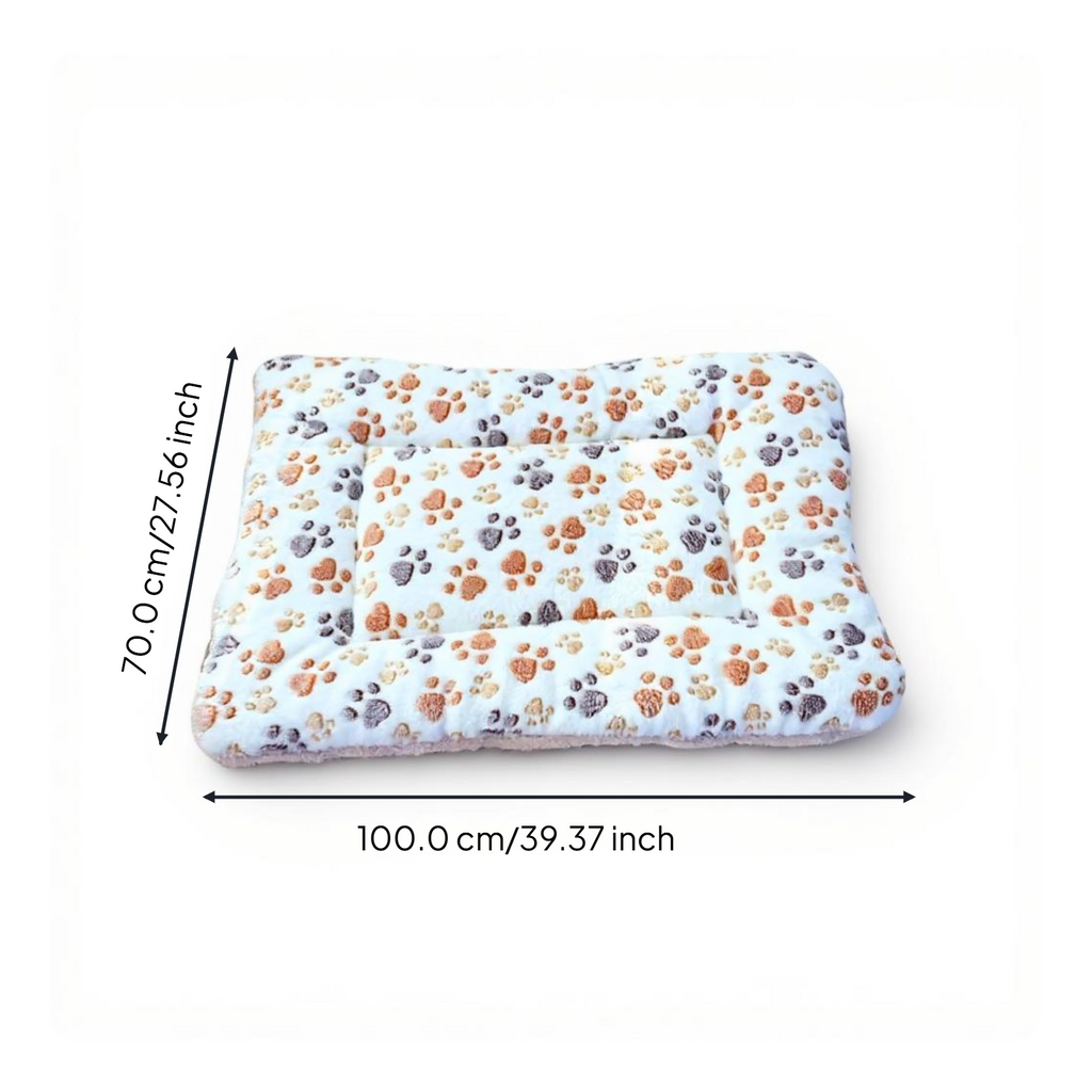 Machine washable plush pet bed