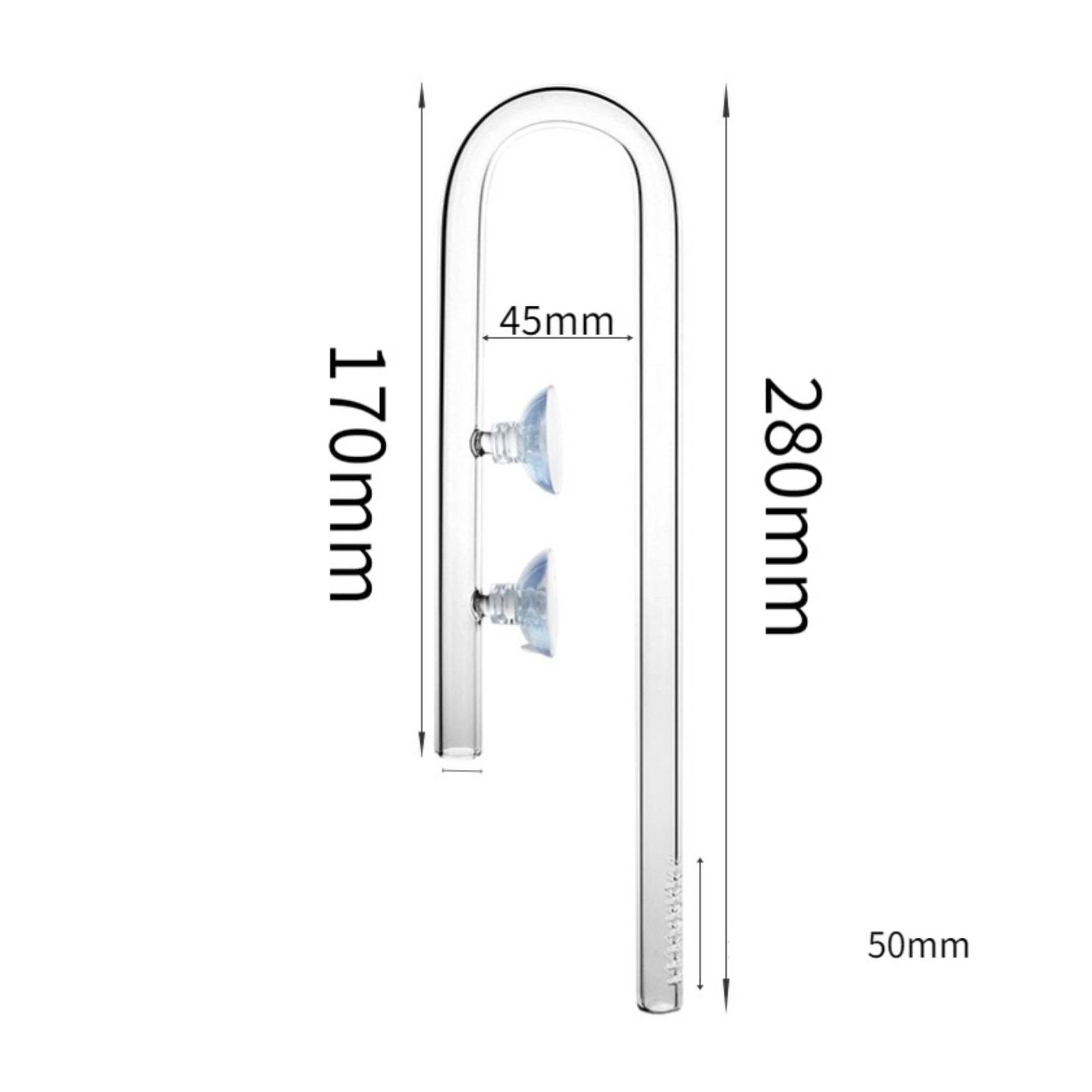 Glass Lily Pipe Improves Water Circulation Aquarium Inflow Pipe Perfectly