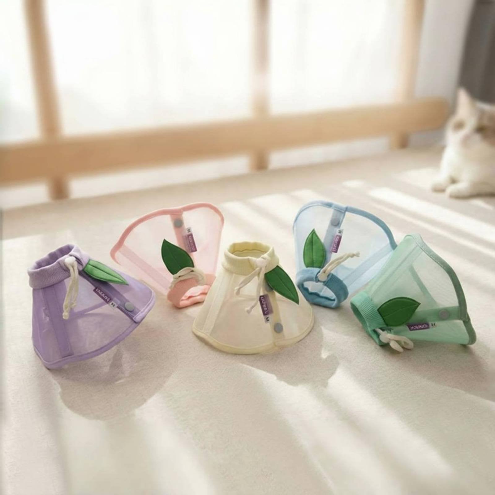 Elizabethan Collar Anti-Lick Breathable E-Collar Easy to Clean for Recovery