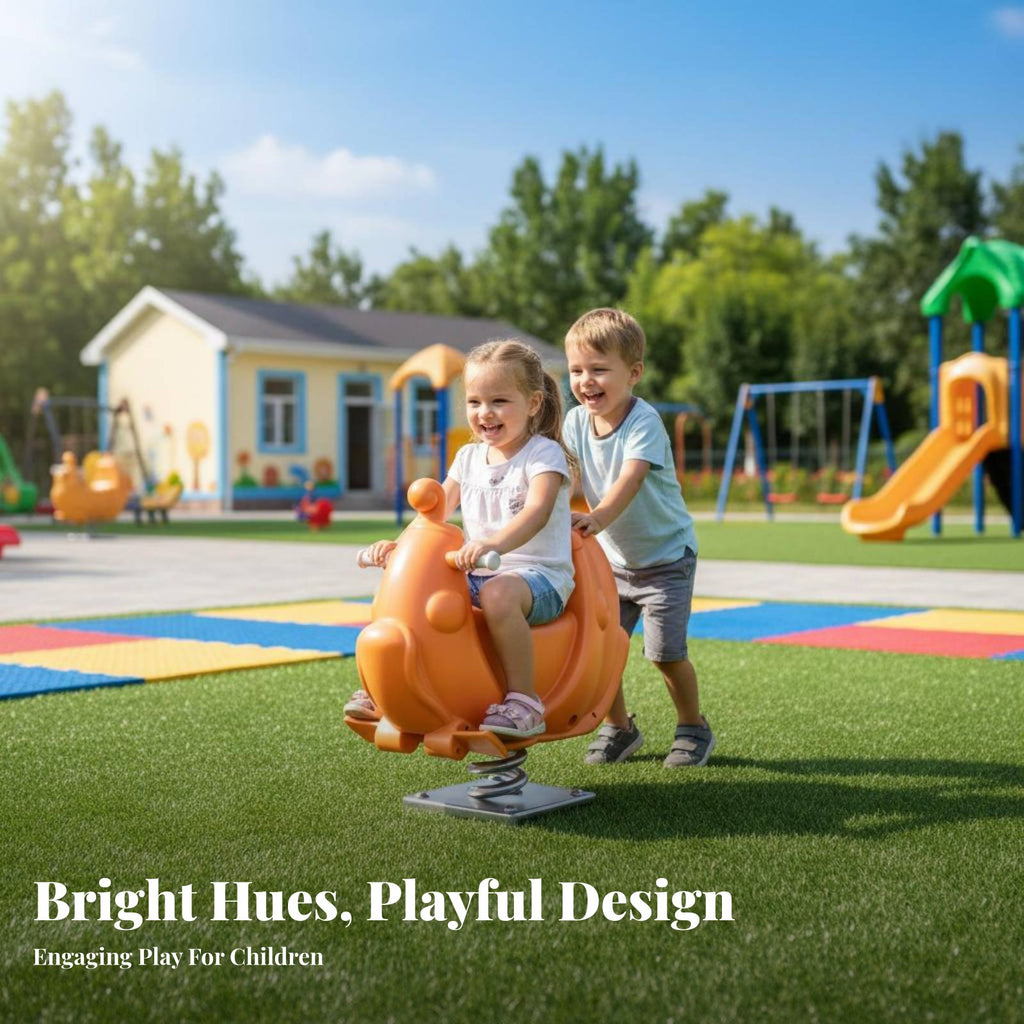 CreatureShaped Bouncy Ride Easy-Grip Handles coil bouncy toy Built-in Footrests Brightly Colored for Preschoolers, Kindergarten