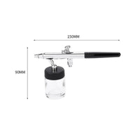 0.35 Mm Airbrush Pen Silver Metal Model Airbrush Spray Pen Black Grip