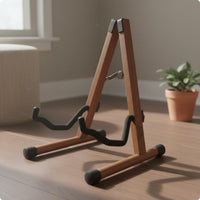 Wooden V-Shaped Guitar Stand Stable V-Shaped Guitar Stand Stainless Steel Parts