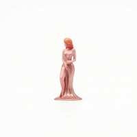 1/64 Female Figurine Shiny Sheen 1/64 Scale Figurine Long Wavy Hair