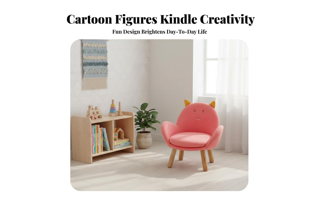 Cartoon supportrest Seat With support Toddler Chair Rounded Edges for Toddlers