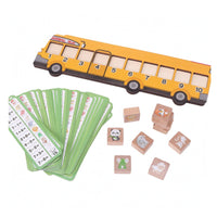 Animal Bus Toy Educational Counting Reasoning Toy Hand-Eye Coordination