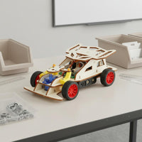 RC Steering Vehicle Kit Hands-on Learning DIY Racing Vehicle Kit Rear-Wheel