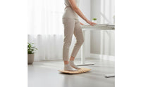 Wooden Wobble Board Sturdy Foot Massage Board Non-Slip for Home