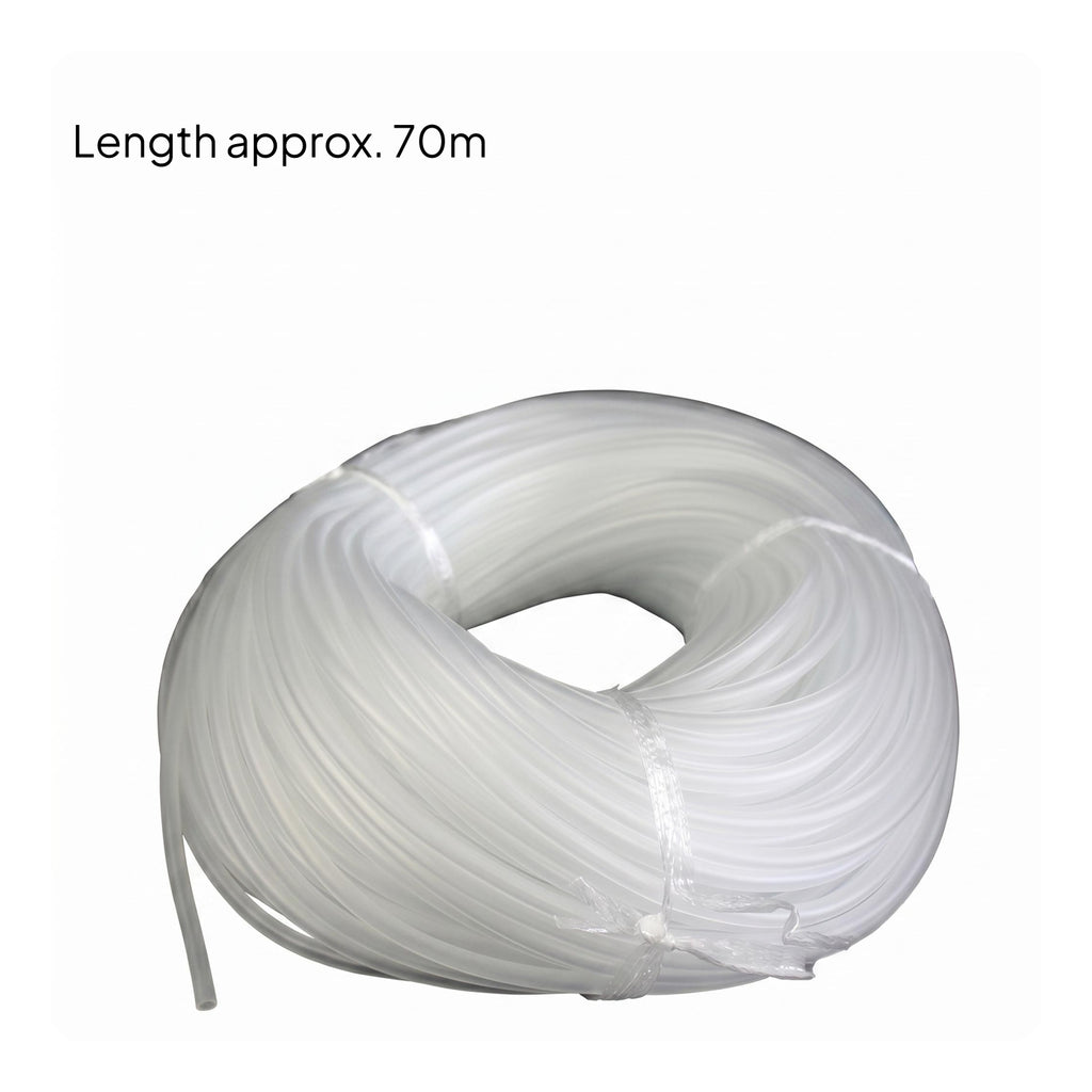 Aquarium Air Tube Translucent White Air Tube Coiled for Oxygenation