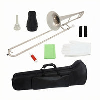 B-Flat Tenor Slide Brass Instrument Mouthpiece Included B-Flat Tenor Slide Brass
