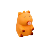 Bubble-Blowing Capybara Toy Orange-Yellow Sensory Product Rounded