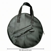 Practice Drum Pad Bag Front Pocket Training Pad Carrying Case Portable Drumstick Bag
