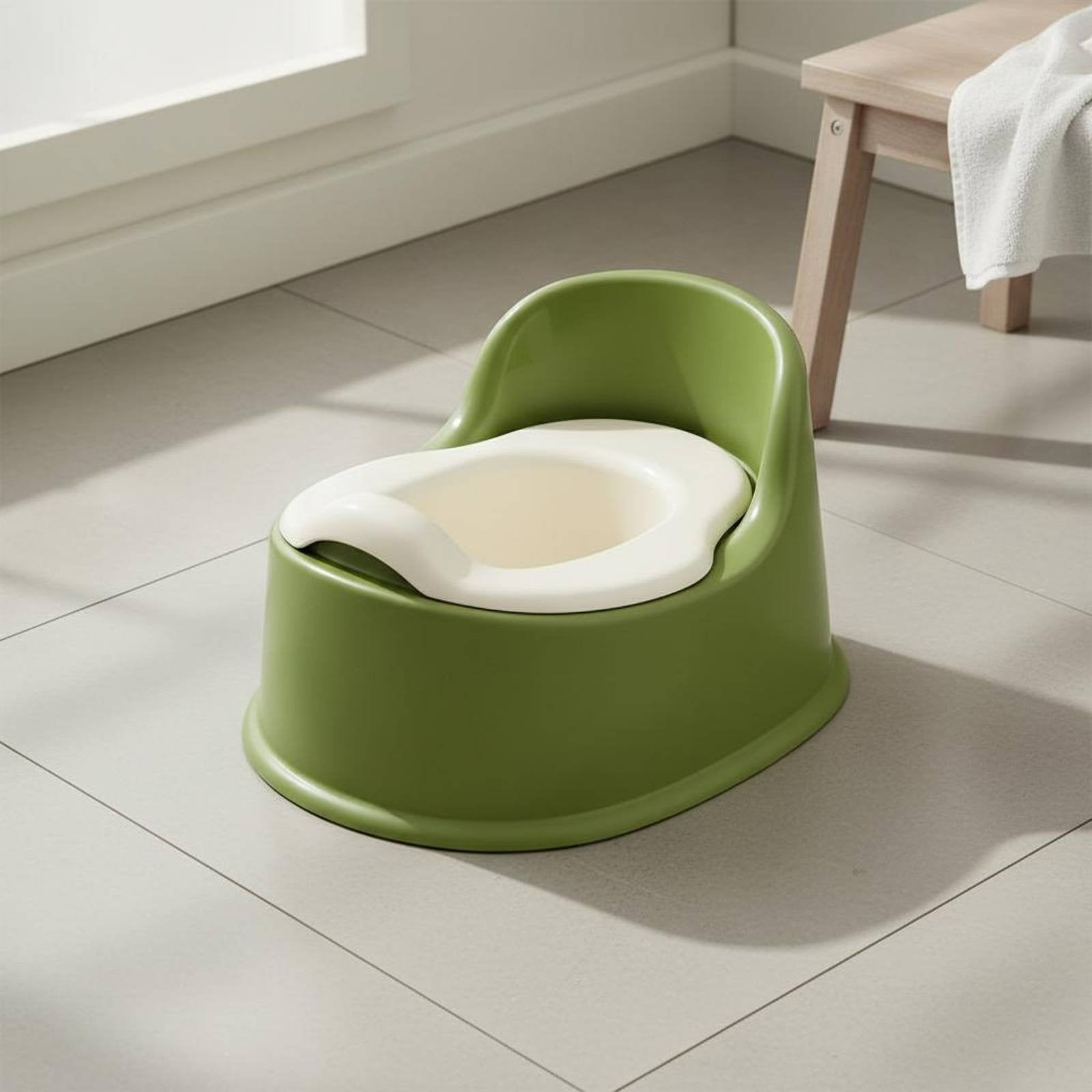 Toddler Potty Chair Easy to Clean Baby Training Toilet Non-Slip Base for Bedroom