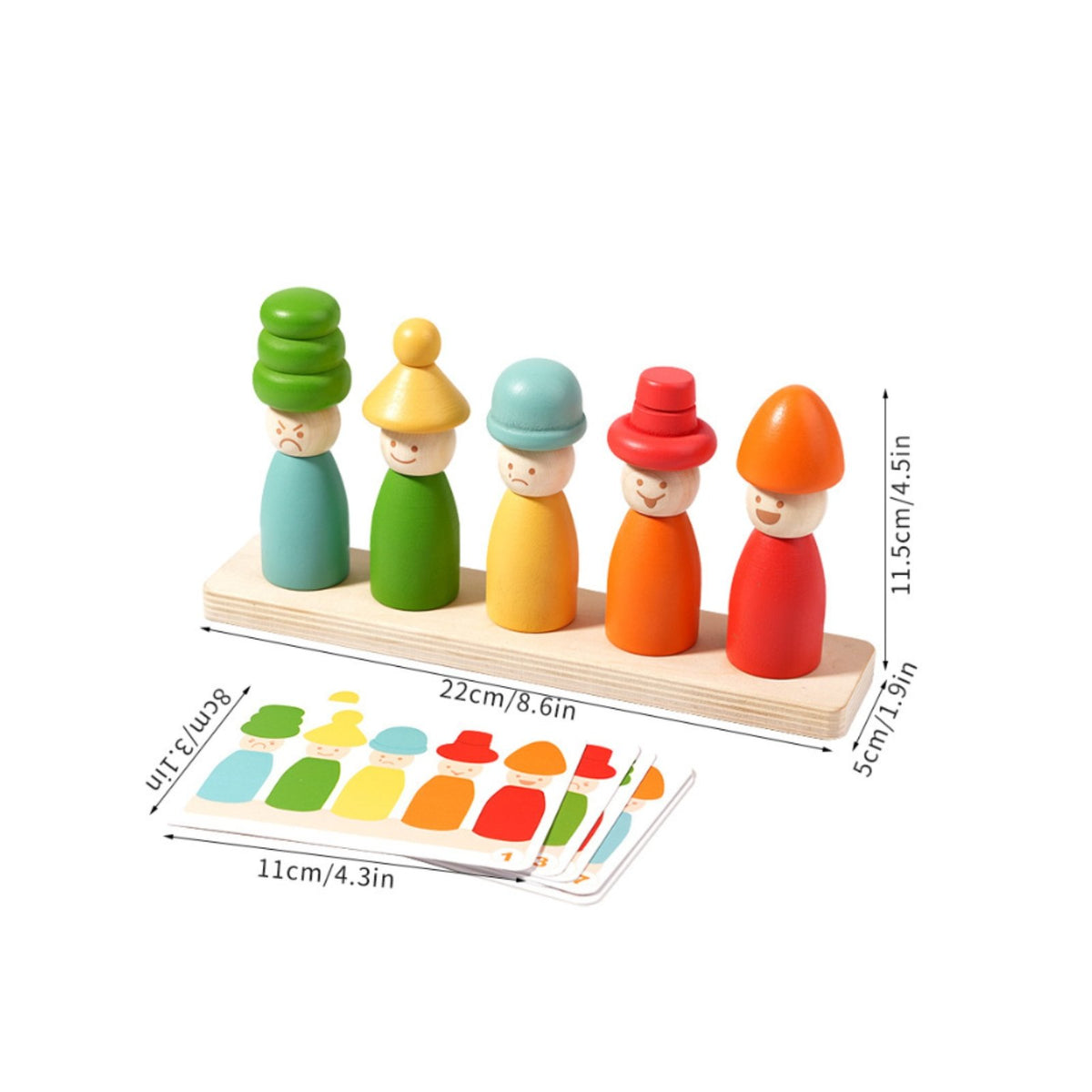 Color Emotion Stacking Game Hand-Eye Coordination for Preschoolers