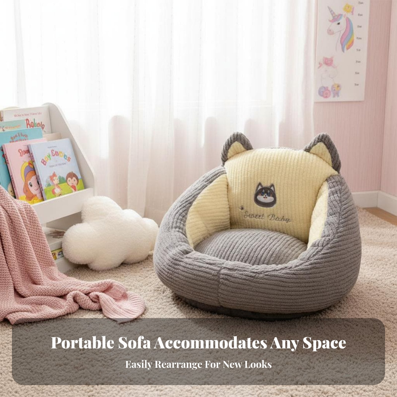 Soft Character Armchair Cute Design Home Furnishing Soft and Comfortable