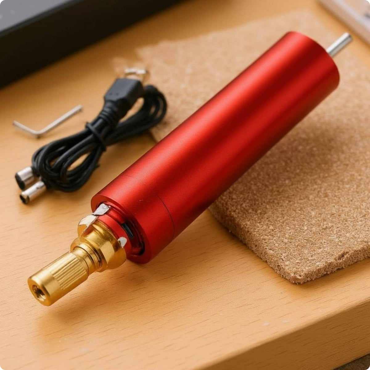 Electric Engraving Pen Compact Electric Engraver Light Craftwork