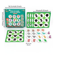 Forest Creature Shadow Game Cartoon Design Matching Board Game Printed