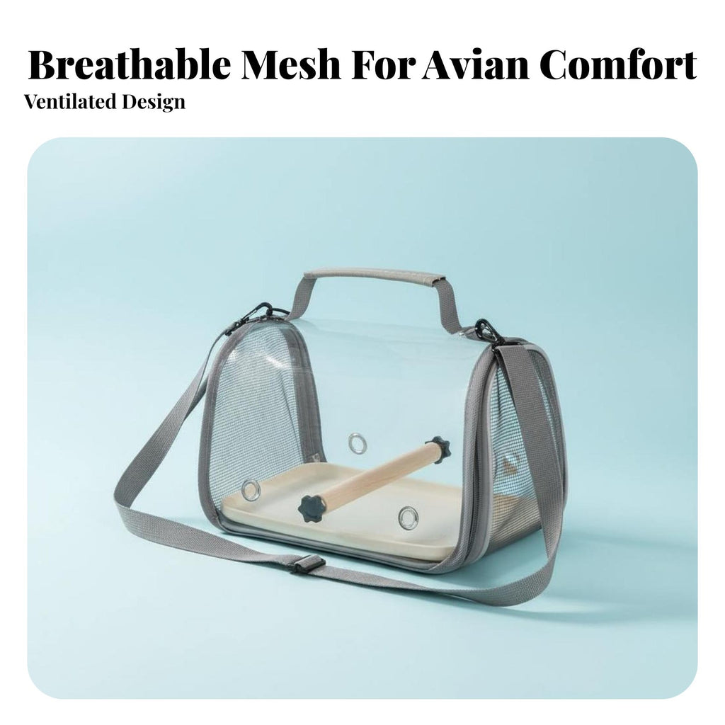 Clear viewing panel avian Satchel Portable Astronaut Pet Backpack Breathable Design