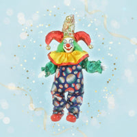 Ceramic Clown Figurine Cute Clown Doll Gift