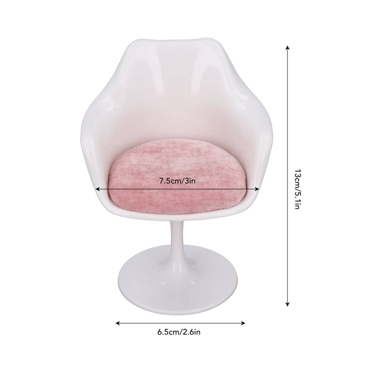 1:6 Scale Chair Modern Design Doll Swivel Chair for Model Display, Hobbyists