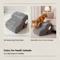 Dog Stairs, Pet Ramp for Puppy, firm Foam, Non-Slip, Sofa Couch Chair
