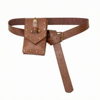 Cosplay Waist Bag Adjustable Buckle Costume Accessory Vintage Style