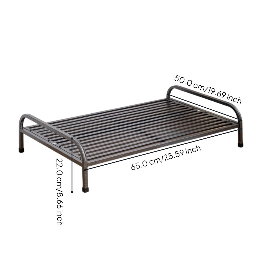 Cooling dog bed with removable cover