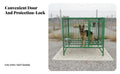 robustDuty Construction fused reinforcing bar enclosure Sturdy Frame Outdoor Wire Pen with cover Weather-Resistant Dog Kennel dependable-locking for Breeders, Backyard, Garden, Patio, Garage