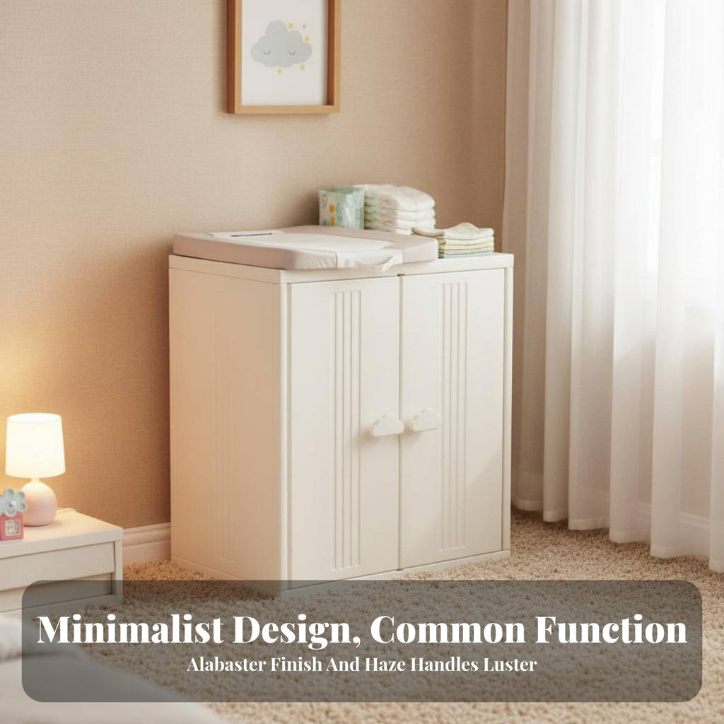 Changing Table storage unit Easy Organization Storage Cabinet Safety Design for children