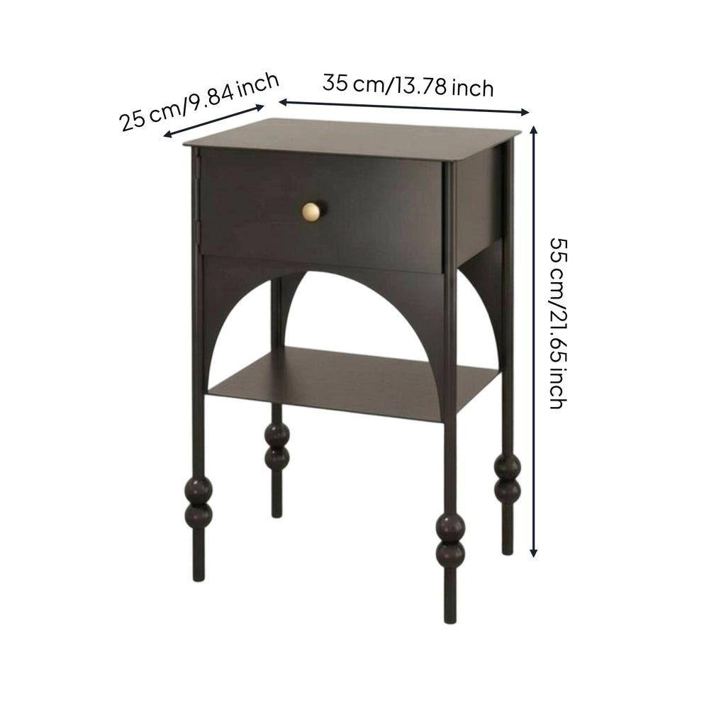 Feline House Nightstand Mid-Century Style-Century Design Feline Bedside Table