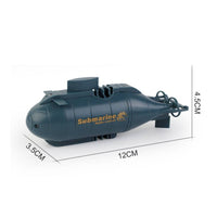 Mini RC Submarine Plastic Wireless-Controlled Submarine Toy Battery Powered