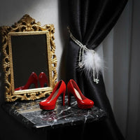 1/6 Scale High Shoes Shiny Finish Toy Accessory for Collectors, Hobbyists