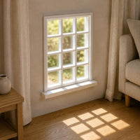 Miniature Window Frame Flat Base Dollhouse Model Window Lightweight Home Decoration